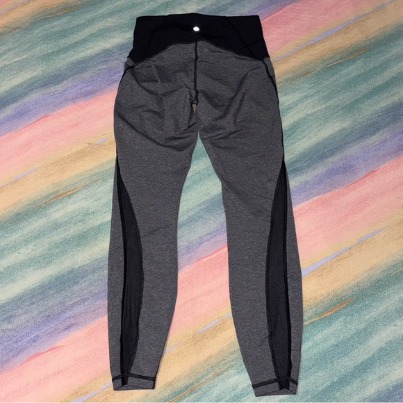 Lululemon Train Times 7/8 Pant *25" Heathered Black / Black size 6 leggings - Picture 7 of 10